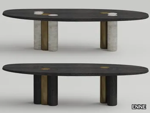 ROSS - Oval wooden table _ ENNE