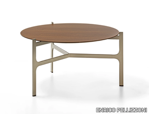 SYDNEY - Round wooden coffee table _ ENRICO PELLIZZONI