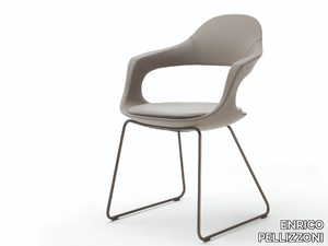 FRENCHKISS - Sled base leather chair _ ENRICO PELLIZZONI