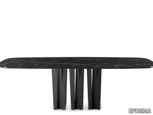 NARCISO - Contemporary style rectangular marble living room table _ EFORMA