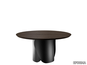 ONDA - Round wooden table _ EFORMA