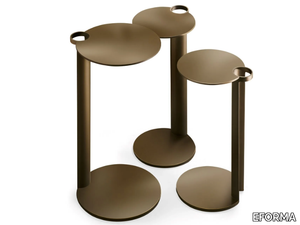 ALDO - Round metal high side table _ EFORMA