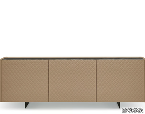 ALMA DIAMOND - Leather sideboard with doors _ EFORMA