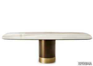 CILINDRO - Rectangular ceramic living room table _ EFORMA