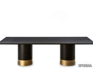 CILINDRO - Rectangular wooden living room table _ EFORMA