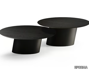 DORADO LOW - Round wooden coffee table _ EFORMA