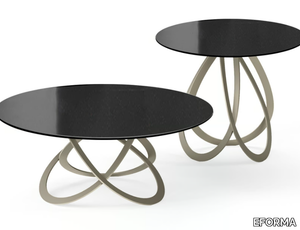 FEBE LOW - Round crystal coffee table _ EFORMA