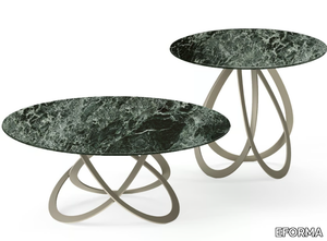 FEBE LOW - Round marble coffee table _ EFORMA