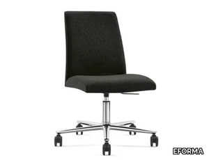 EKTA 5 WAYS - Fabric office chair with castors with 5-Spoke base _ EFORMA