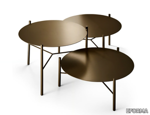 JACK - Round metal coffee table _ EFORMA