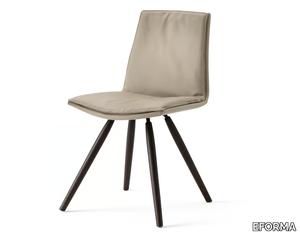 LARA - Upholstered leather chair _ EFORMA