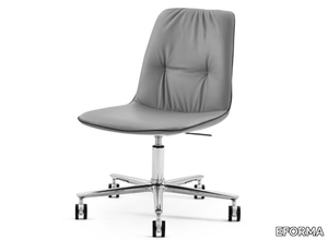 LISA 5 WAYS - Height-adjustable office chair with castors with 5-Spoke base _ EFORMA