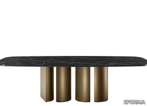 PLAI - Rectangular marble table _ EFORMA