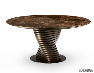 ROTOLO - Round marble table _ EFORMA