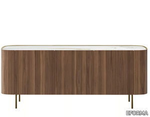 SYRA - Wood veneer sideboard with doors _ EFORMA