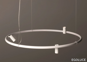 IRIS - LED swivel aluminium pendant lamp _ EGOLUCE