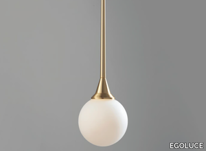 TULIPANO - LED glass and aluminium pendant lamp _ EGOLUCE