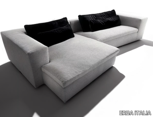 DAVID - Sectional fabric sofa with chaise longue _ ERBA ITALIA