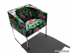 ECO - Fabric easy chair with armrests _ ERBA ITALIA