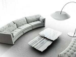 ALCHIMIA TONDO - Curved fabric sofa _ ERBA ITALIA