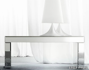 APHRODITE - Rectangular mirrored glass console table _ ERBA ITALIA