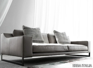 INDIZIO - 3 seater sled base leather sofa _ ERBA ITALIA