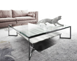PASO DOBLE - Rectangular low coffee table for living room _ ERBA ITALIA