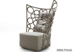 ICONA - Upholstered armchair with headrest _ ERBA ITALIA