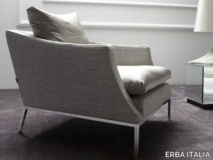LEGENDA - Upholstered armchair with armrests _ ERBA ITALIA