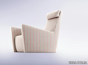 FILOSOFIA - Upholstered armchair with headrest _ ERBA ITALIA