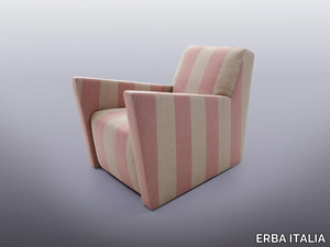 ALTERNANZA - Upholstered armchair with armrests _ ERBA ITALIA
