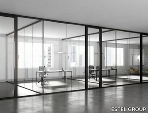 3-6-9 - Tempered glass office partition _ ESTEL GROUP