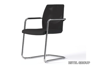 EASY B - Cantilever upholstered reception chair _ ESTEL GROUP