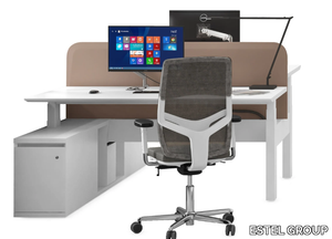 EVOLUTION - Height-adjustable office desk with electric motion _ ESTEL GROUP