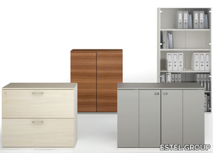 FILE WOOD - Modular office storage unit _ ESTEL GROUP