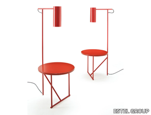 LUCIGNOLO - Painted metal floor lamp / coffee table _ ESTEL GROUP