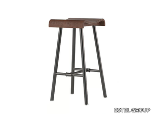 PLOMBIER - Wooden stool _ ESTEL GROUP