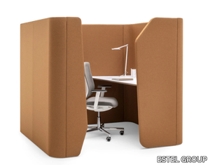 WORKSTATION - Acoustic fabric office booth _ ESTEL GROUP