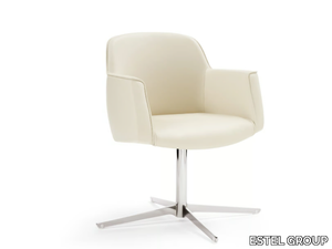 TULIP - Leather guest chair _ ESTEL GROUP