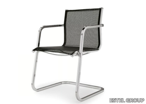 ALUMINIA - Cantilever chair with armrests _ ESTEL GROUP