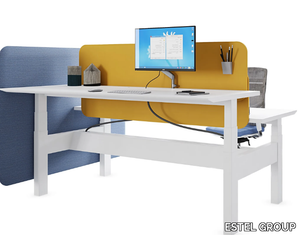 EVO HP - Height-adjustable multiple office desk with electric motion _ ESTEL GROUP