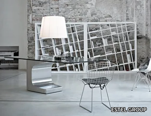 NIEMEYER - Glass executive desk _ ESTEL GROUP