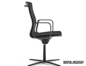 ARIA - Height-adjustable mesh office chair with armrests _ ESTEL GROUP