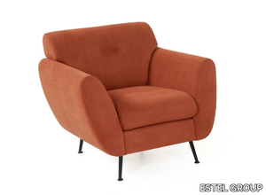 OLIVE - Fabric armchair with armrests _ ESTEL GROUP