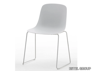 SHELL - Sled base polypropylene chair _ ESTEL GROUP