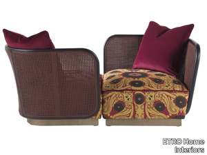 CARAL - Corner fabric armchair with armrests _ ETRO Home Interiors