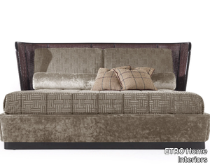 CARAL - Velvet king size bed with upholstered headboard _ ETRO Home Interiors