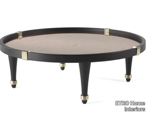 AXUM - Low round wooden coffee table _ ETRO Home Interiors