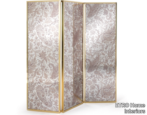 GATHI - Brass and glass screen _ ETRO Home Interiors