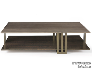 KLEE - Low rectangular eucalyptus coffee table _ ETRO Home Interiors